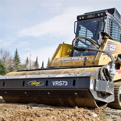 vibrating roller for skid steer